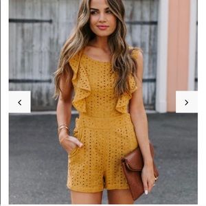 NWT Vici eyelet romper